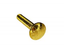 #10-24 x 1" Brass Carriage Bolt